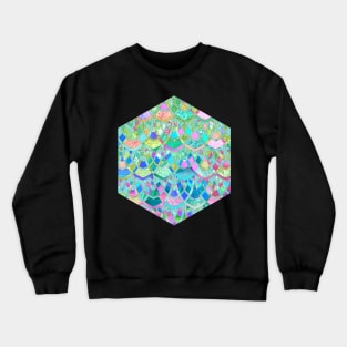 Art Deco Watercolor Patchwork Pattern 2 Crewneck Sweatshirt